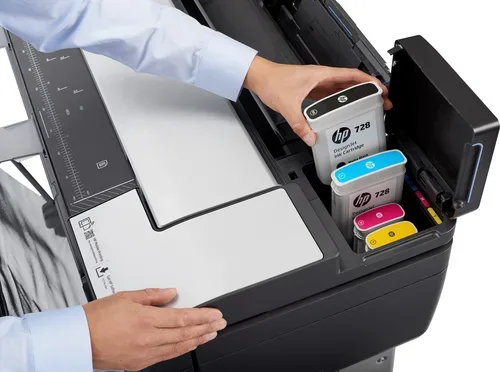 HEWLETT PACKARD, HEWLETT PACKARD - DesignJet T830 (Tintenpatrone, Farbe), Schwarz