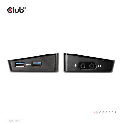 club3D, club3D USB Adapter Schwarz