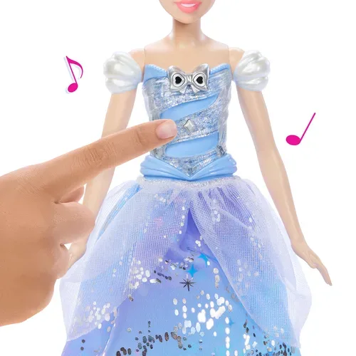Mattel, Mattel - Disney Prinzessin Feature Light Up Cinderella, Multicolor