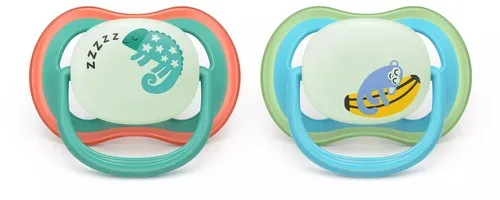 PHILIPS AVENT, 2er-Pack Schnuller ultra air Nighttime, 6-18M