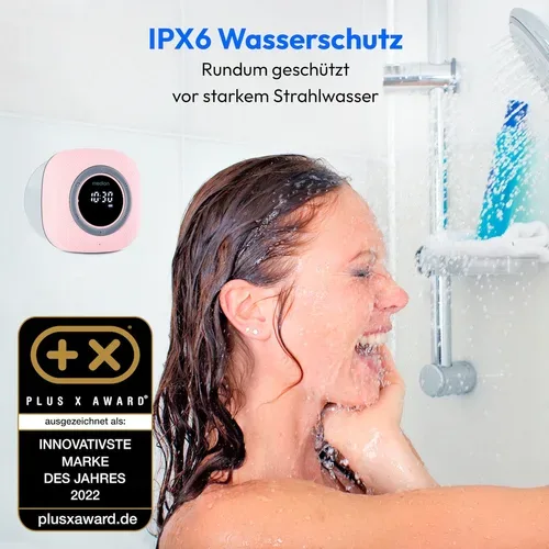Medion, MEDION LIFE S66884 Duschradio, LED-Display, UKW-Radio, IPX6 Schutz, Bluetooth® 5.0, 30 W Ausgangsleistung (3 W RMS)