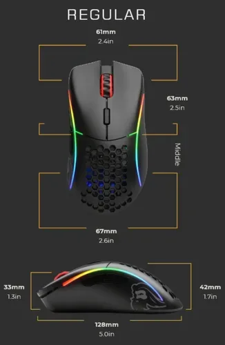 Glorious PC Gaming Race, Glorious PC Gaming Race - Model D Gaming Mouse - matte black, Schwarz