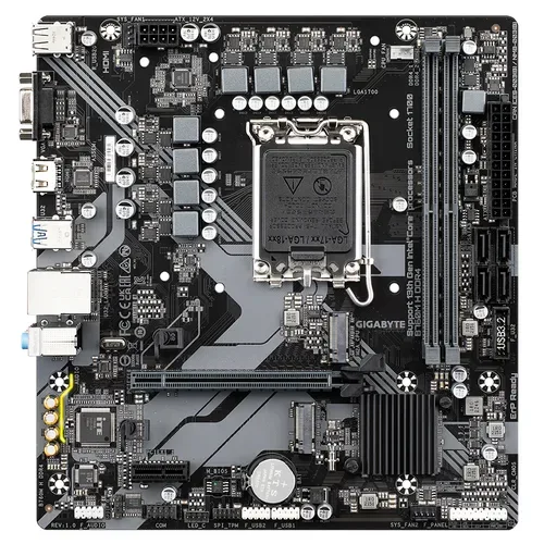 Gigabyte, Gigabyte B760M H DDR4 Mainboard Sockel (PC) Intel® LGA 1700 Formfaktor (Details) Micro-ATX Mainboard-Chipsatz Intel®