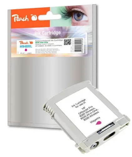 Peach, Peach HP 940 XLm Druckerpatrone XL ma ersetzt HP No. 940XL m, C4908AE für z.B. HP OfficeJet Pro 8000, HP OfficeJet Pro 8000 Enterprise