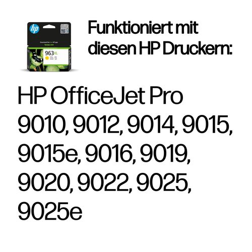 HEWLETT PACKARD, HEWLETT PACKARD - 963XL yellow OfficeJet 9010/9