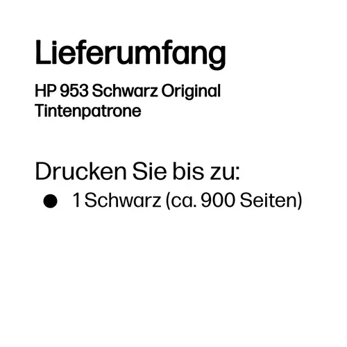 HP, HP Druckerpatrone 953 Original einzeln Schwarz L0S58AE