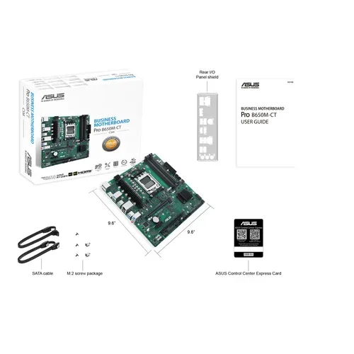 ASUS, ASUS - PRO B650M-CT-CSM AMD B650 Sockel AM5 micro ATX, Grün