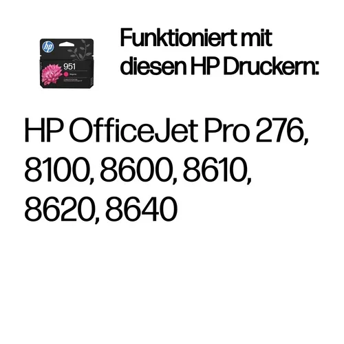 HP, HP Tintenpatrone 951 magenta CN051AE OfficeJet Pro 8100 700 S.