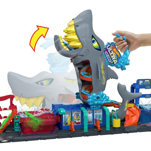 Mattel, Hot Wheels City Ultimative Hai Auto-Waschanlage