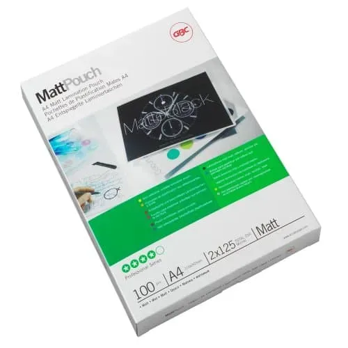 GBC, GBC Laminiertasche A4 3747241 matt, 125my 100 Stk