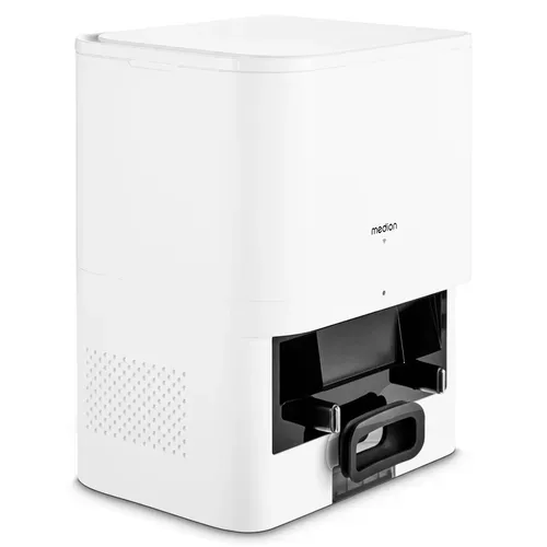 Medion, MEDION Absaugstation MD 12035 für Saugroboter MEDION X41 SW (MD 11916), 2 Liter Fassungsvermögen, Automatisches Entleeren & Starke Saugkraft
