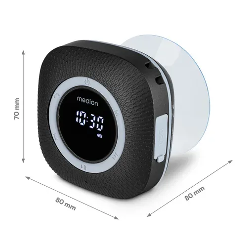 Medion, MEDION LIFE S66884 Duschradio, LED-Display, UKW-Radio, IPX6 Schutz, Bluetooth® 5.0, 30 W Ausgangsleistung (3 W RMS)