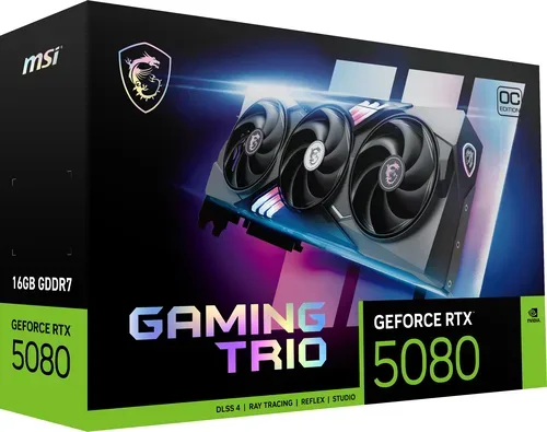 MSI, MSI GeForce RTX 5080 GAMING TRIO OC, Grafikkarte