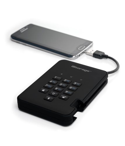 iStorage, iStorage diskAshur 2® Externe Festplatte 6.35 cm (2.5 Zoll) Schwarz USB 3.1