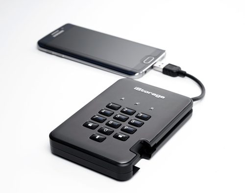 iStorage, iStorage diskAshur PRO 2® Externe Festplatte 6.35 cm (2.5 Zoll) 5 TB Graphit USB 3.1