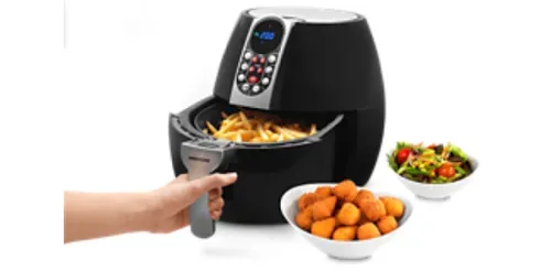 Medion, MEDION LIFE E10 S Heißluftfritteuse MD 17320, ölfreies Frittieren, digitales Bedienfeld, 8 Automatikprogramme, 2,8 L Korbvolumen