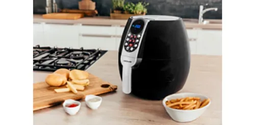 Medion, MEDION LIFE E10 S Heißluftfritteuse MD 17320, ölfreies Frittieren, digitales Bedienfeld, 8 Automatikprogramme, 2,8 L Korbvolumen