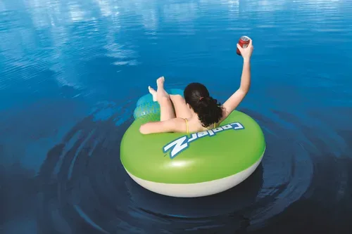 Bestway, Bestway Schwimmliege Grün-Blau mit Netz