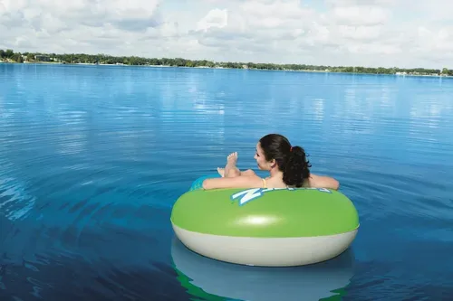 Bestway, Bestway Schwimmliege Grün-Blau mit Netz