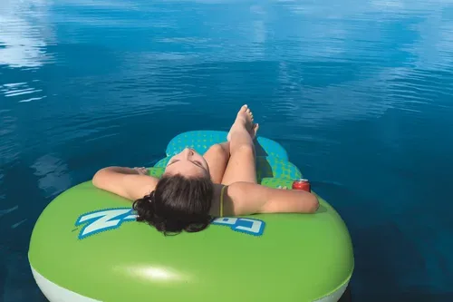 Bestway, Bestway Schwimmliege Grün-Blau mit Netz