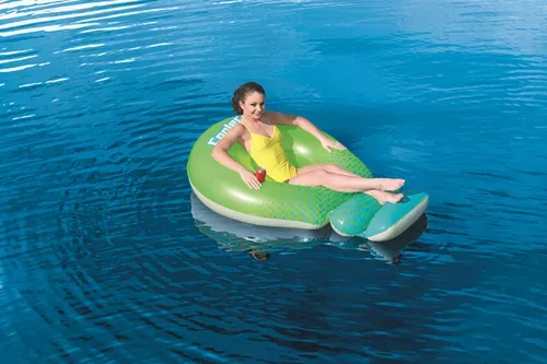Bestway, Bestway Schwimmliege Grün-Blau mit Netz