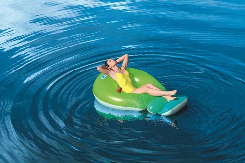 Bestway, Bestway Schwimmliege Grün-Blau mit Netz