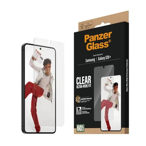 Care By Panzerglass, CARE by PanzerGlass Displayschutzglas "Screen Protector" für Samsung Galaxy S26+ Displayschutzfolie, Schutzfolie, Bildschirmschutz, kratz- & stossfest