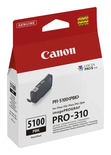 Canon, Canon C5100PBK Druckerpatronen photo schwarz - Canon PFI-5100PBK für z.B. Canon imagePROGRAF PRO -310