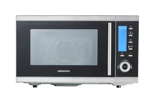 Medion, MEDION LIFE 4in1 Mikrowelle MD 15501, Kombination aus Mikrowelle, Ofen und Doppelgrill, 10 Automatikprogramme, 25 L Garinnenraum