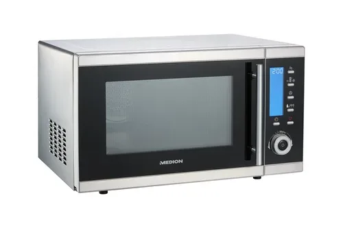 Medion, MEDION LIFE 4in1 Mikrowelle MD 15501, Kombination aus Mikrowelle, Ofen und Doppelgrill, 10 Automatikprogramme, 25 L Garinnenraum