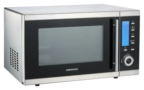 Medion, MEDION LIFE 4in1 Mikrowelle MD 15501, Kombination aus Mikrowelle, Ofen und Doppelgrill, 10 Automatikprogramme, 25 L Garinnenraum