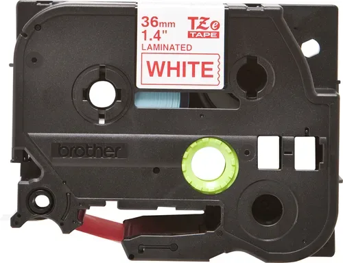 PTOUCH, PTOUCH Band, laminiert rot/weiss TZe-262 PT-3600 36 mm
