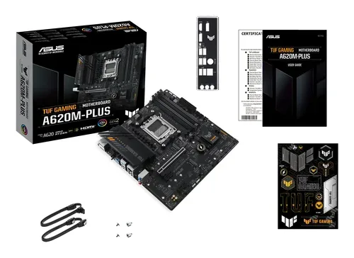 ASUS, Asus TUF GAMING A620M-PLUS Mainboard Sockel (PC) AMD® AM5 Formfaktor (Details) Micro-ATX Mainboard-Chipsatz AMD® A620