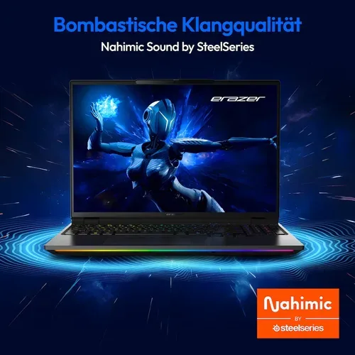 ERAZER, ERAZER ERAZER Beast 16 X1 Ultimate High-End Gaming Laptop, Intel® Core? Ultra 9 Prozessor 275HX, Windows 11 Home, 40,6 cm (16?) Mini LED Vivid Display mit 300Hz, RTX 5090, 2 TB PCIe SSD, 32 GB RAM