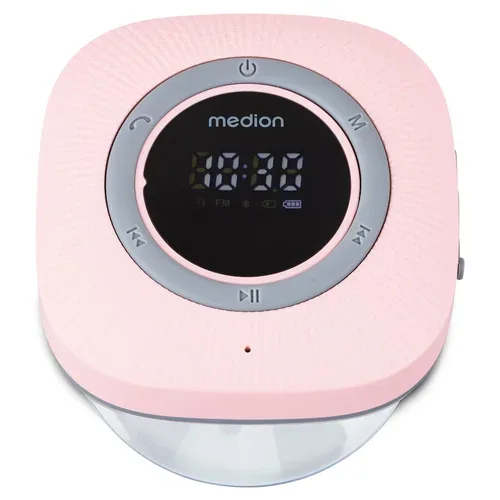 Medion, MEDION LIFE S66884 Duschradio, LED-Display, UKW-Radio, IPX6 Schutz, Bluetooth® 5.0, 30 W Ausgangsleistung (3 W RMS)