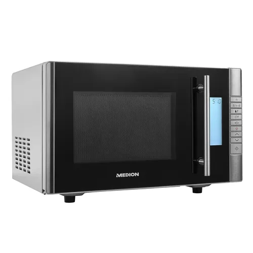 Medion, MEDION LIFE 2 in1 Mikrowelle MD 14482, Kombination aus Mikrowelle & Grill, 8 Automatikprogramme, 20L Garinnenraum, Auftaufunktion