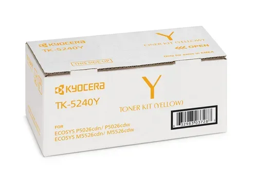Kyocera, Kyocera K5240Y Toner y - Kyocera TK-5240Y für z.B. Kyocera ECOSYS M 5526 cdn, Kyocera ECOSYS M 5526 cdw, Kyocera ECOSYS P 5026 cdn