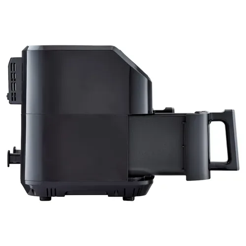 Medion, MEDION LIFE P20 XXL Twin Doppelzonen-Heißluftfritteuse MD 11760 schwarz, 100 Rezepte in der Life+ App, 2 separate Garzonen, 9 Automatikprogramme, 8,7 L Gesamt-Nutzinhalt, 2.600 Watt, Temperatur einstellbar bis 200 °C
