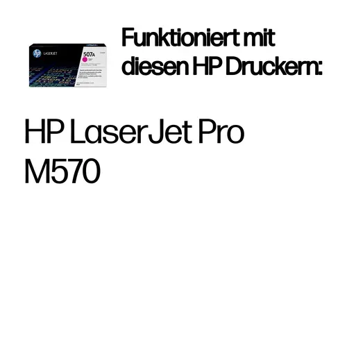 HP, HP H507AM Toner ma - HP No. 507A M, CE403A für z.B. HP LaserJet Enterprise 500 color M 551 dn, HP LaserJet Enterprise 500 color M 551 n