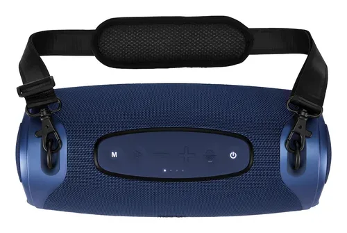 Medion, MEDION LIFE P61762 Tragbarer Bluetooth® Lautsprecher L blau, Dual Illuminated & Lightstrip (RGB-Lichteffekte), Bluetooth® 5.3, integrierter Akku mit bis zu 47 Stunden Laufzeit, robustes & mobiles Design, 2 x 25 W RMS