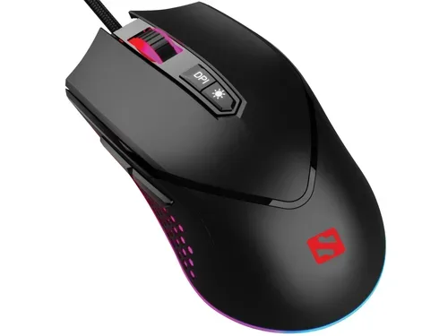 Sandberg, Sandberg - 640-20 Maus rechts USB Typ-A 6400 DPI, Schwarz