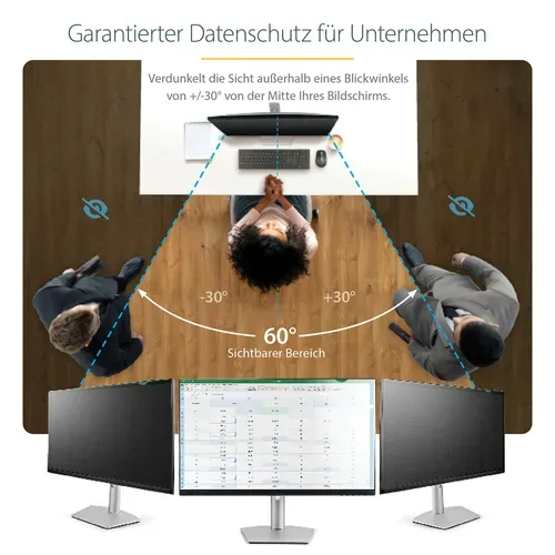 StarTech.com, STARTECH.COM - 24-Zoll-Monitor Blickschutzfolie - Universal, 24