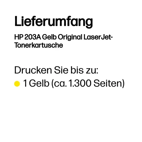 HP, HP Toner-Modul 203A yellow CF542A CLJ Pro M254/MFP M280 1300 S.