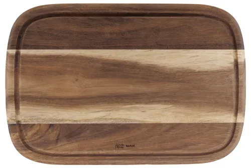 JAMIE OLIVER TEFAL, JAMIE OLIVER TEFAL Schneidebrett ACACIA Massives Holz braun