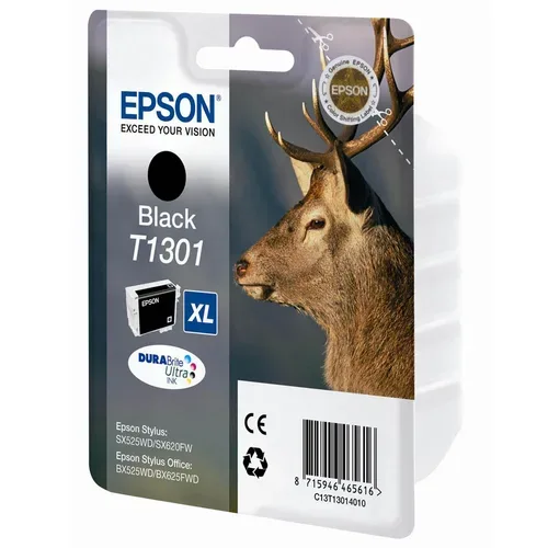 Epson, Epson E130 Druckerpatronen XL bk - Epson T1301 bk, C13T13014010 für z.B. Epson Stylus SX 525 WD, Epson Stylus Office B 42 WD, Epson Stylus SX 535 WD
