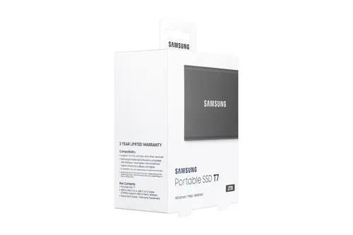 Samsung, Samsung - T7, Portable SSD, Grau, 2 TB