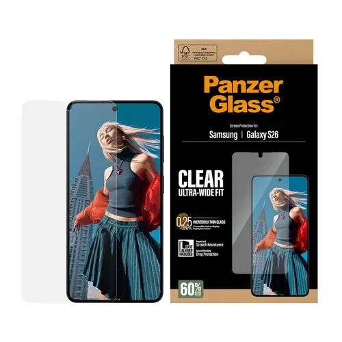 Care By Panzerglass, CARE by PanzerGlass Displayschutzglas "Screen Protector" für Samsung Galaxy S26 Displayschutzfolie, Schutzfolie, Bildschirmschutz, kratz- & stossfest