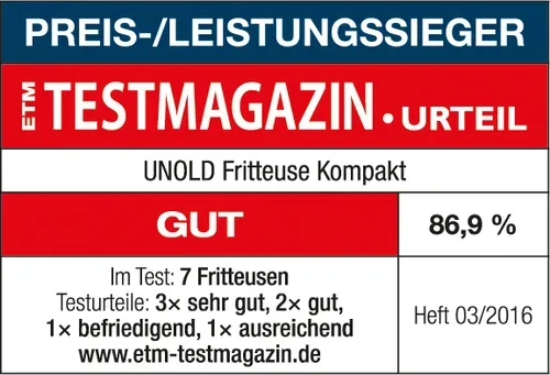 UNOLD, Unold Kaltzonenfritteuse "Fritteuse Kompakt" 1200 W