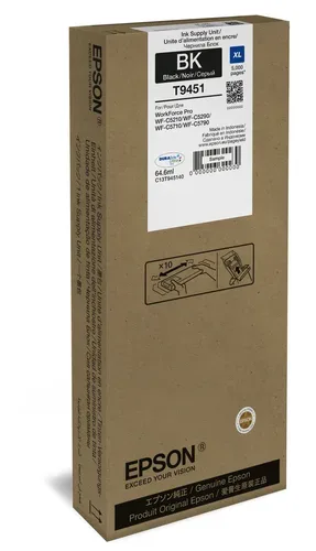 Epson, Epson E944/945/946 Druckerpatronen XL bk - Epson T9451, No. 945XLBK, C13T945240 für z.B. Epson WorkForce Pro WFC 5710 DWF, Epson WorkForce WFC 5200