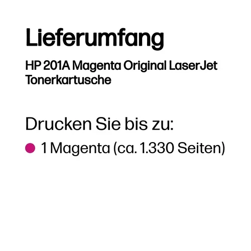 HP, HP H201AM Toner ma - HP No. 201A M, CF403A für z.B. HP Color LaserJet Pro MFP M 277 dw, HP Color LaserJet Pro M 252 dw